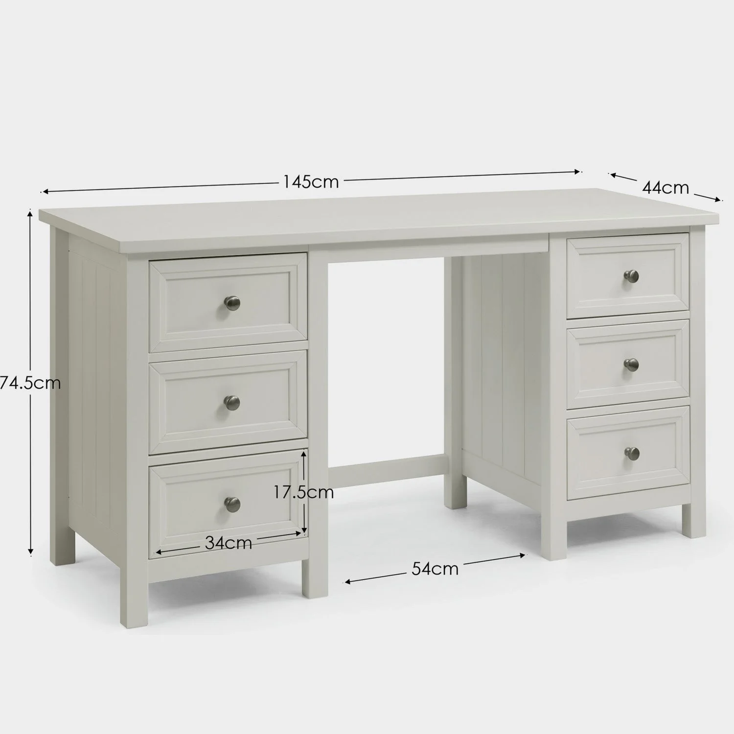 Marisol Dressing Table Dove Grey - Image 7
