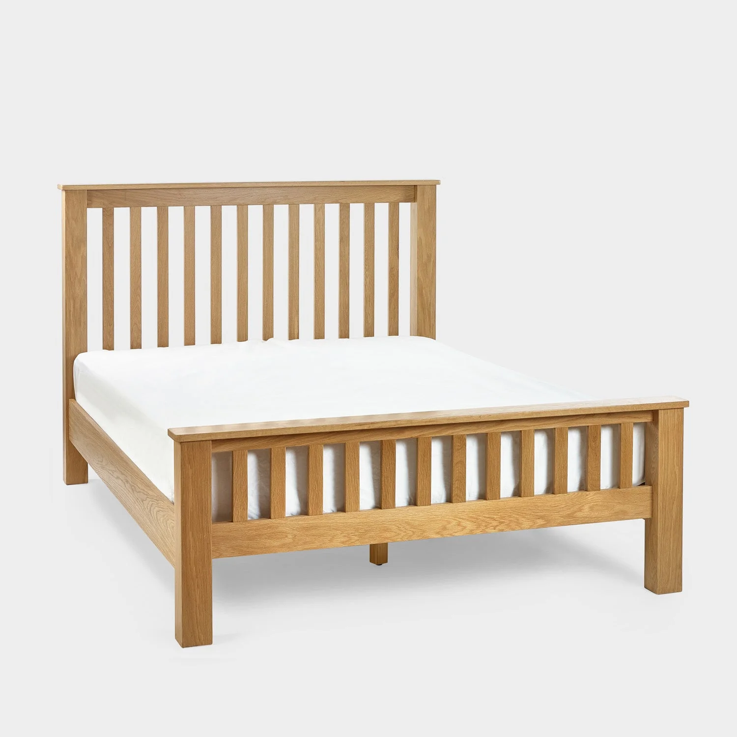 Milton Bed Frame Double Oak - Image 2