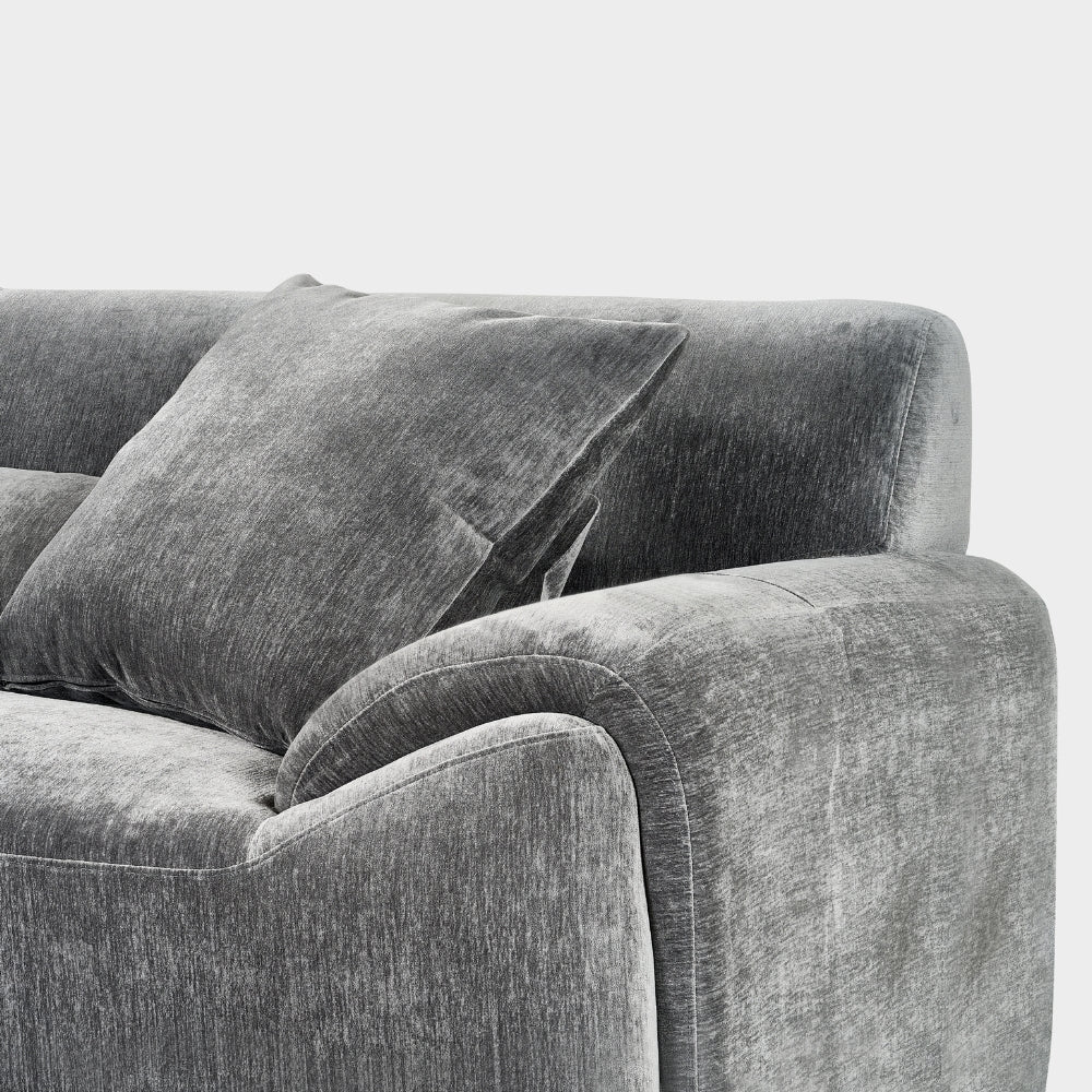 Modena Sofa Charcoal Left Hand Corner - Image 6