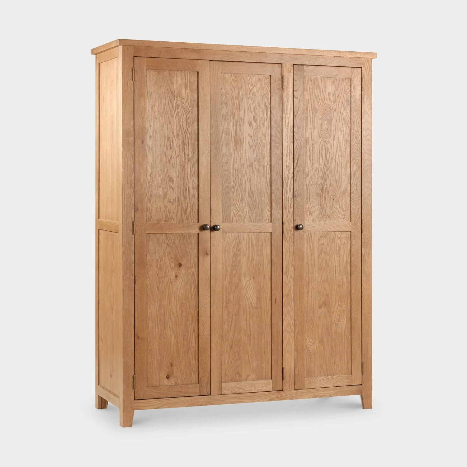 Myrtle 3 Door Wardrobe Waxed Oak - Image 3