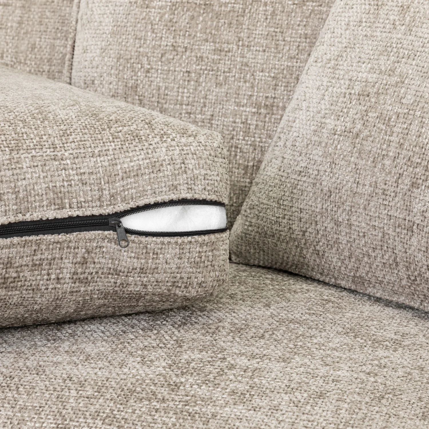 Nebraska Sofa Stone 3 Seater - Image 6