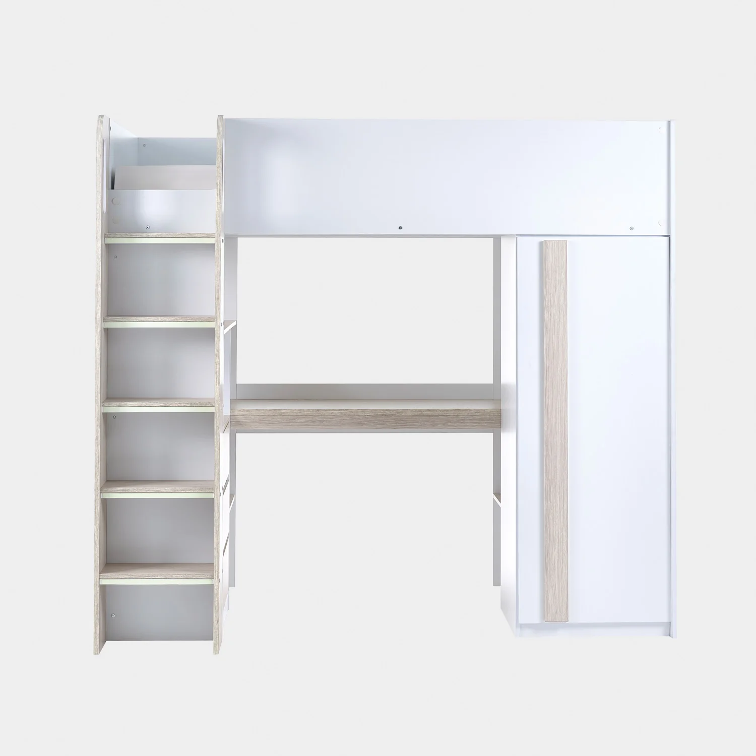 Oasis Highsleeper Bed Wood & White - Image 4