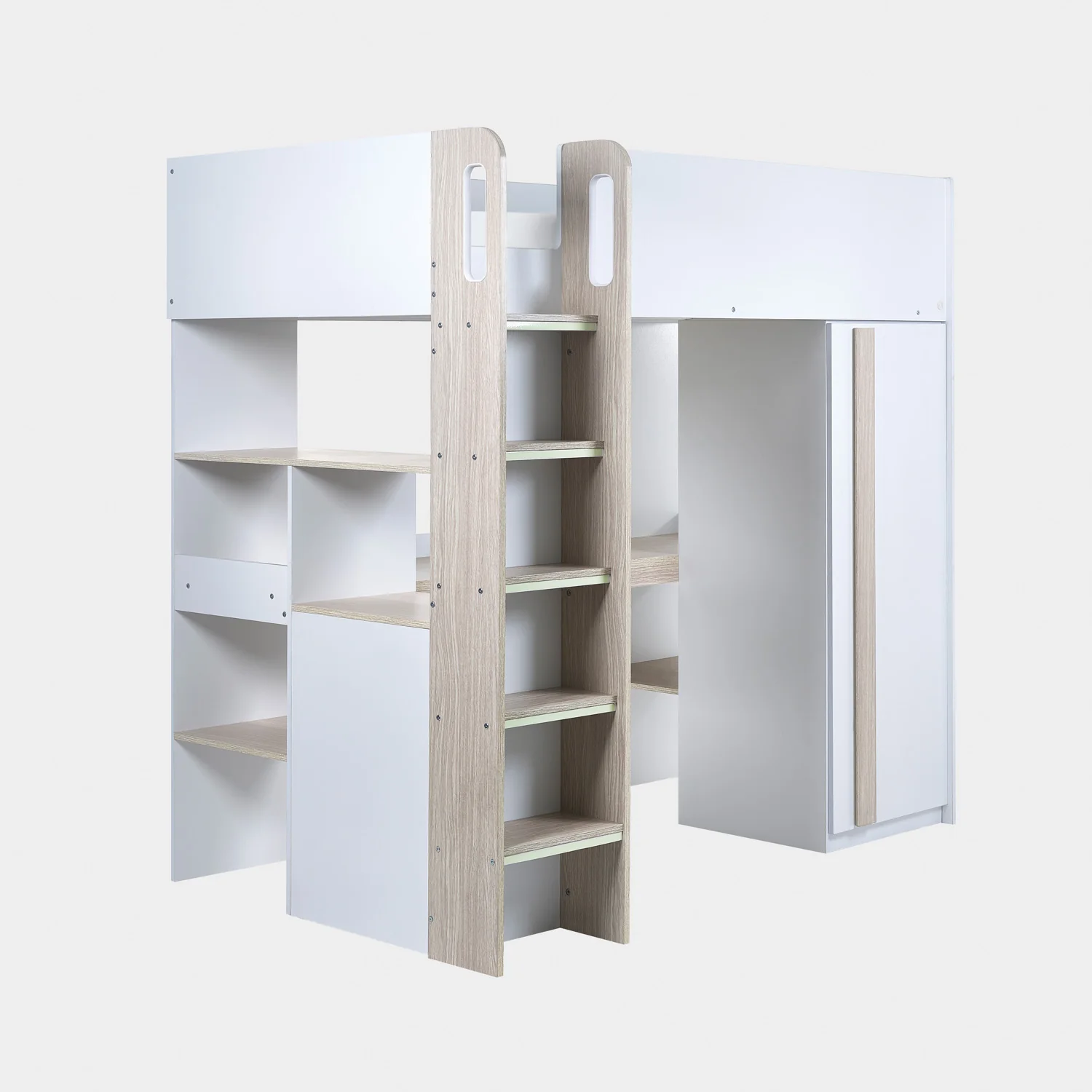 Oasis Highsleeper Bed Wood & White - Image 5