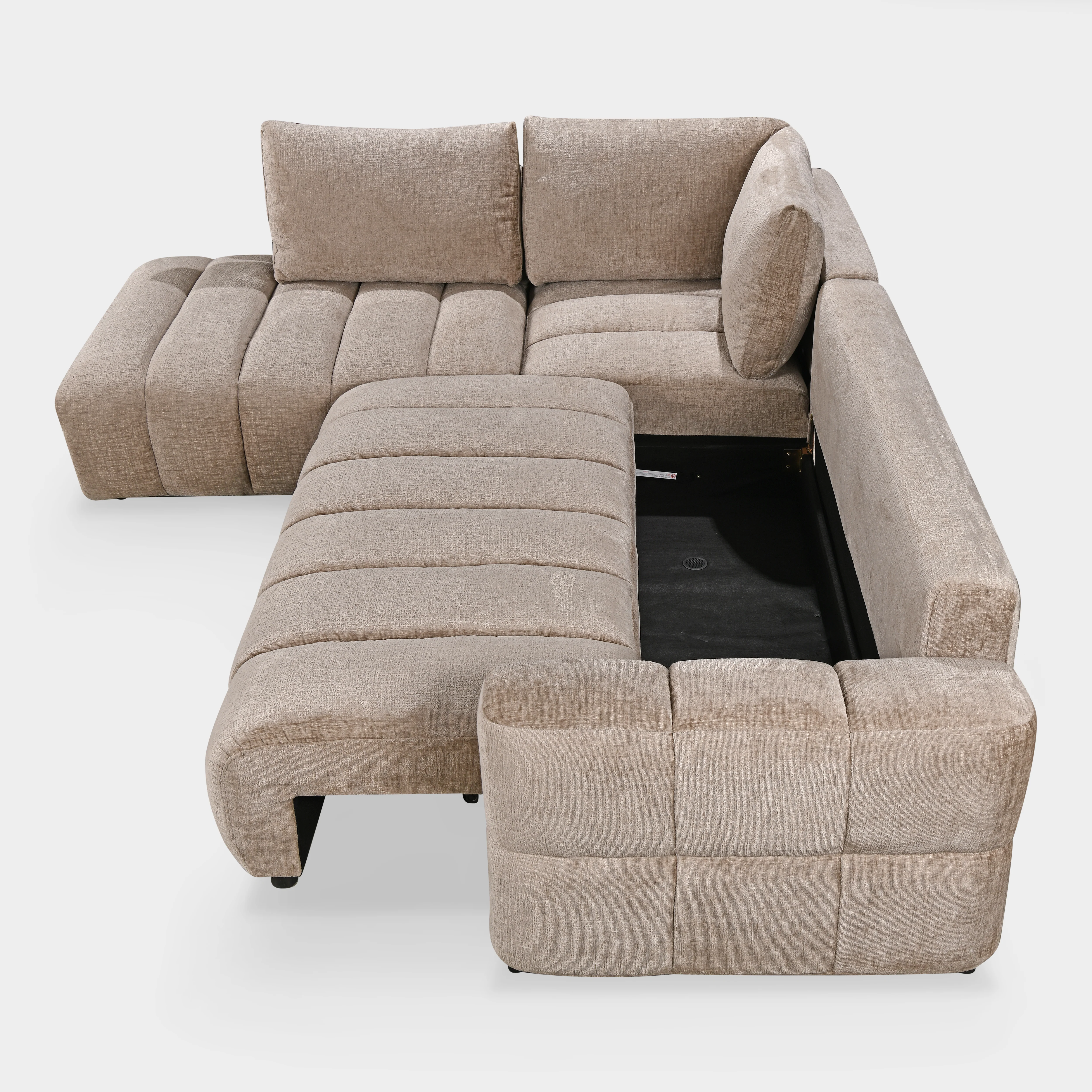 Oren Sofa Left Hand Facing Corner Mushroom - Image 4