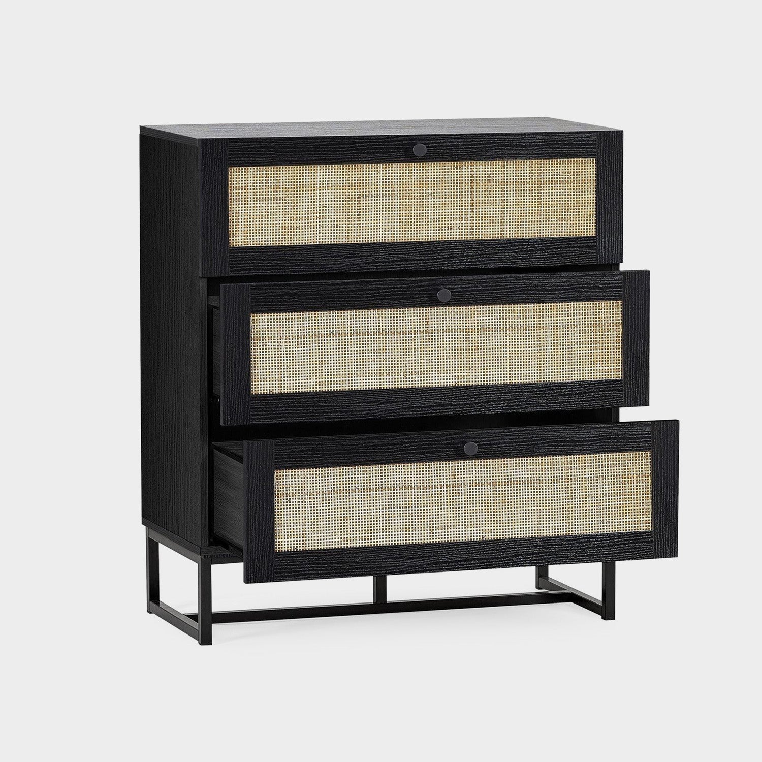 Philippa Chest Black 3 Drawer - Image 4