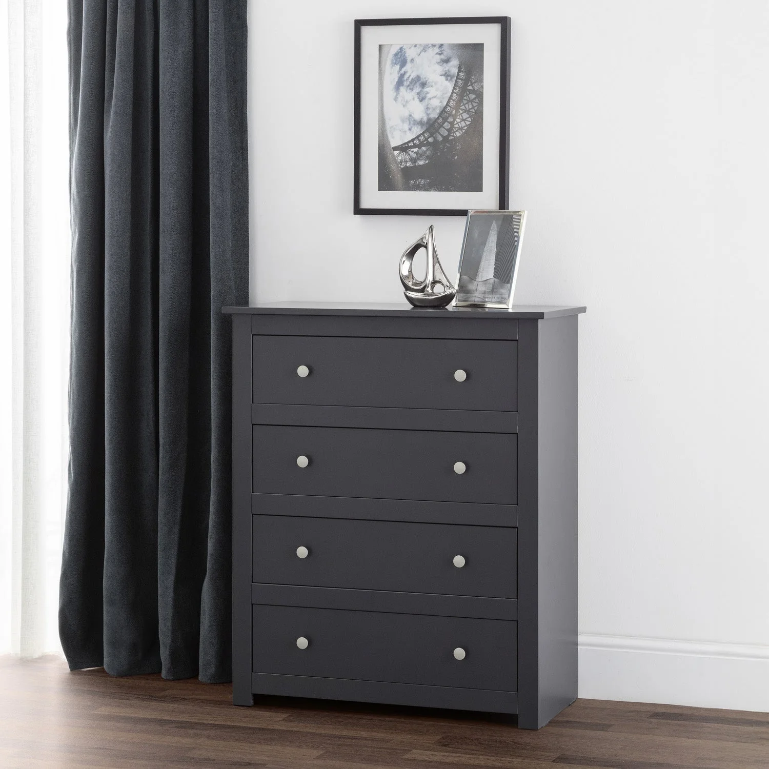 Raine 4 Drawer Chest Anthracite - Image 8