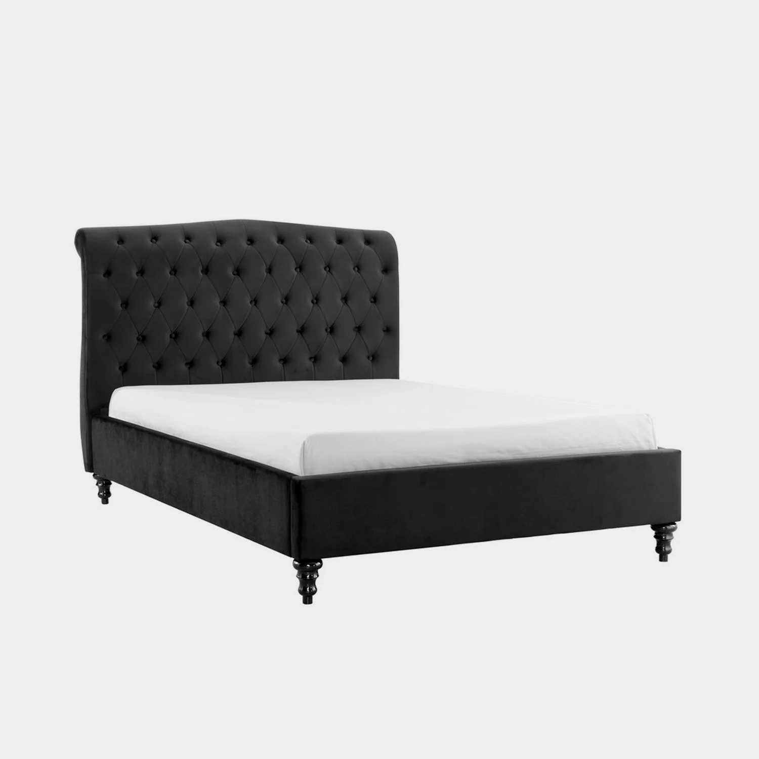 Rosa Bed Frame Super King Black Velvet