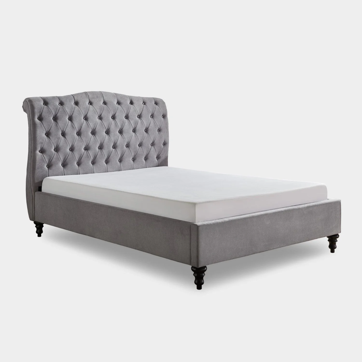 Rosa Bed Frame Super King Light Grey