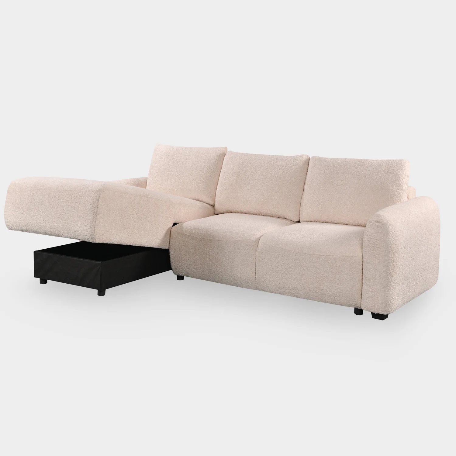Sage Sofa Bed Left Hand Facing Corner Beige - Image 7