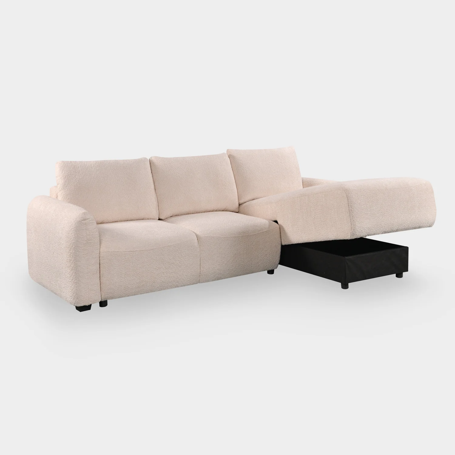 Sage Sofa Bed Right Hand Facing Corner Beige - Image 7