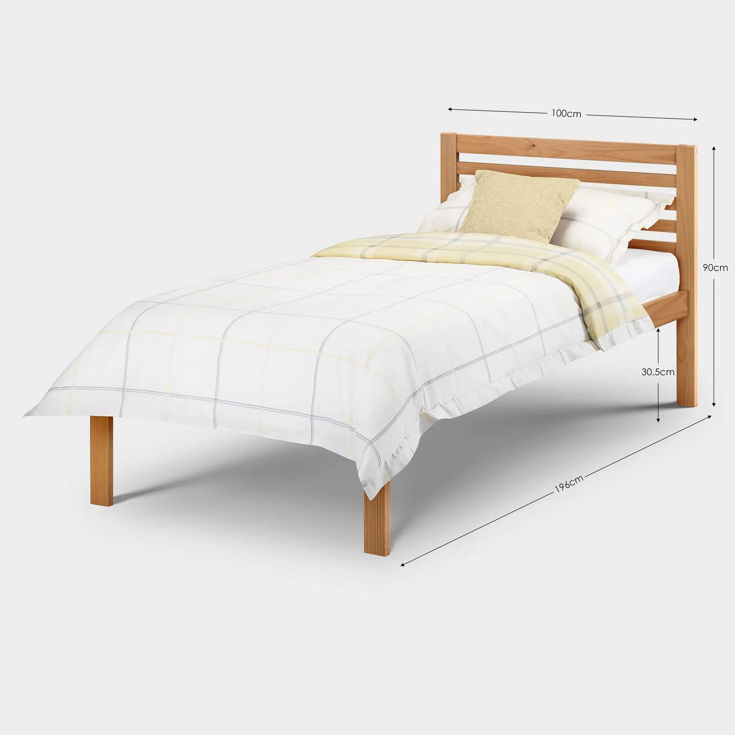 Selkirk Bed Frame Single Antique Pine - Image 3