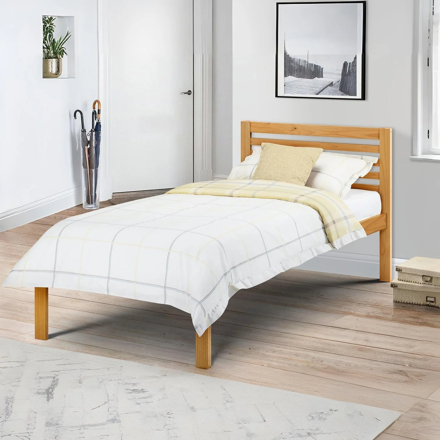 Selkirk Bed Frame Single Antique Pine - Image 4
