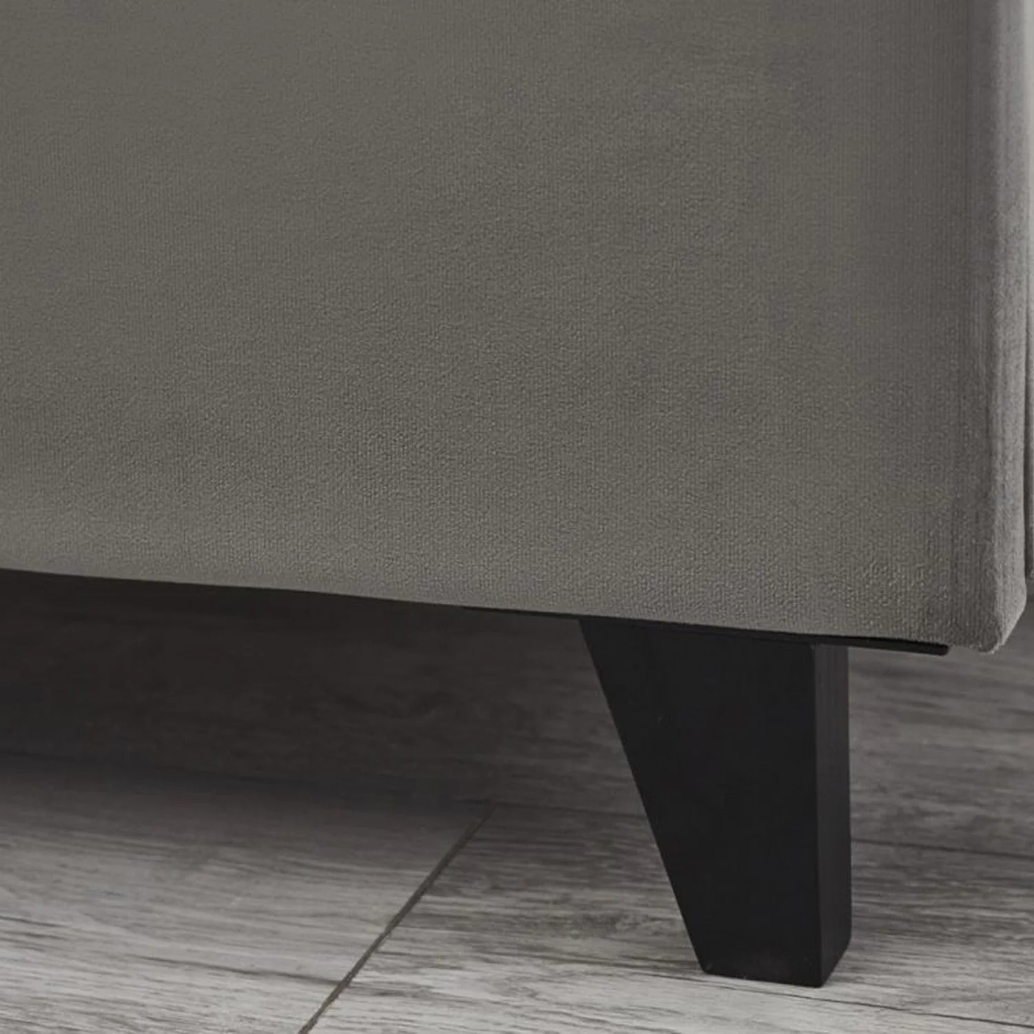Shoreditch Bed Frame Double Slate Grey Ottoman - Image 3