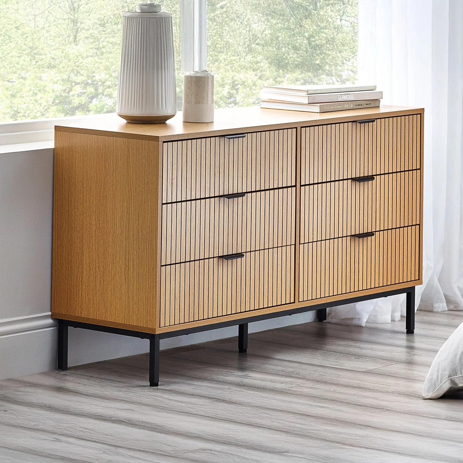 Sky 6 Drawer Chest Beige - Image 2