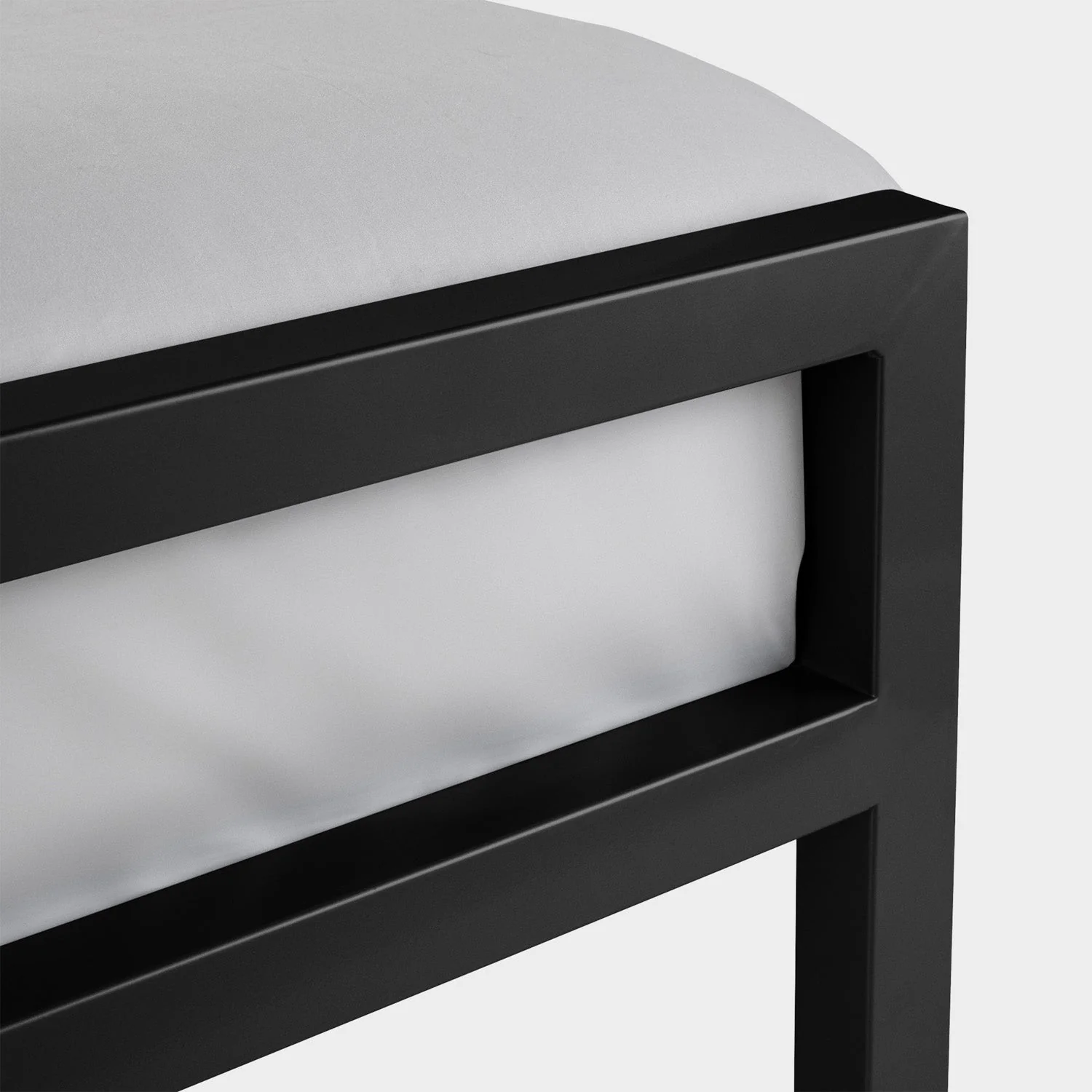 Soieil Bed Frame Double Black - Image 4