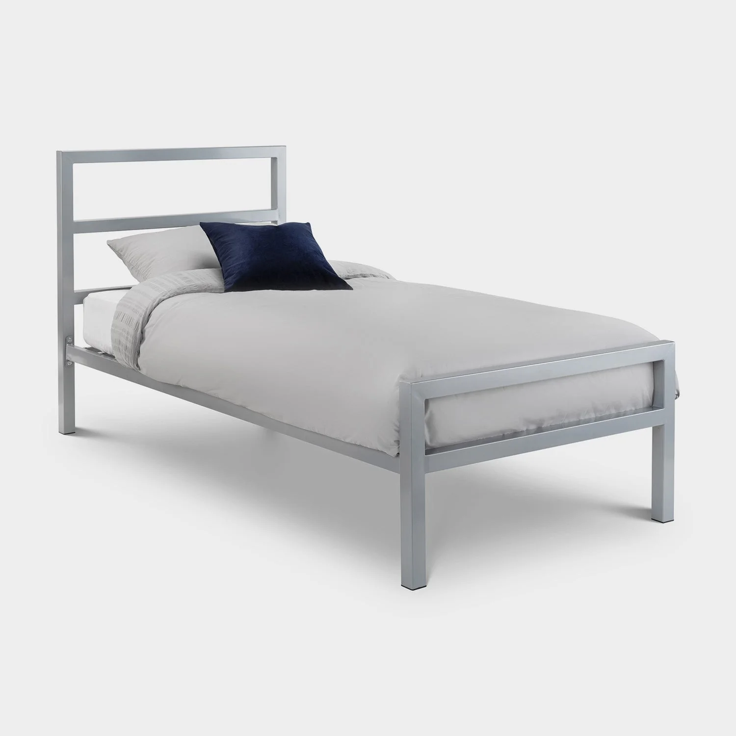 Soieil Bed Frame Single Silver - Image 2