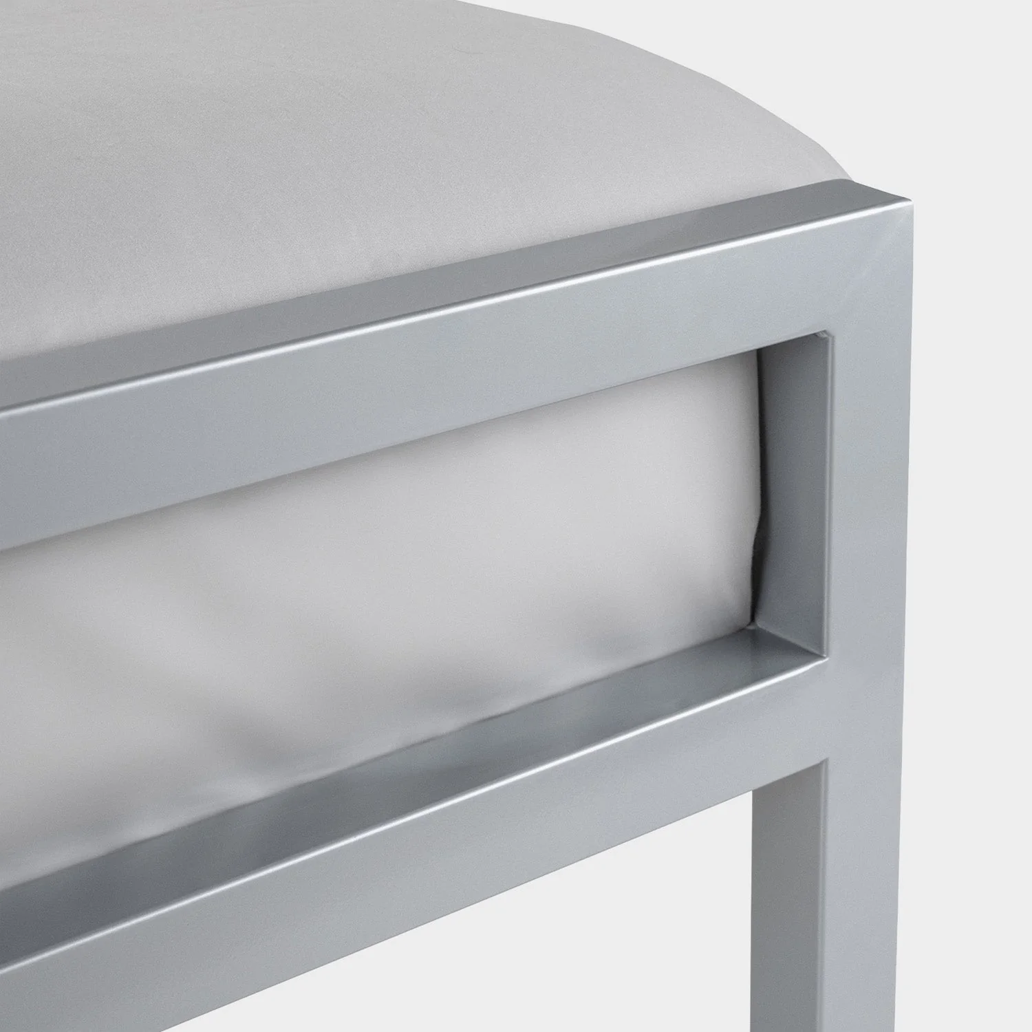 Soieil Bed Frame Single Silver - Image 5