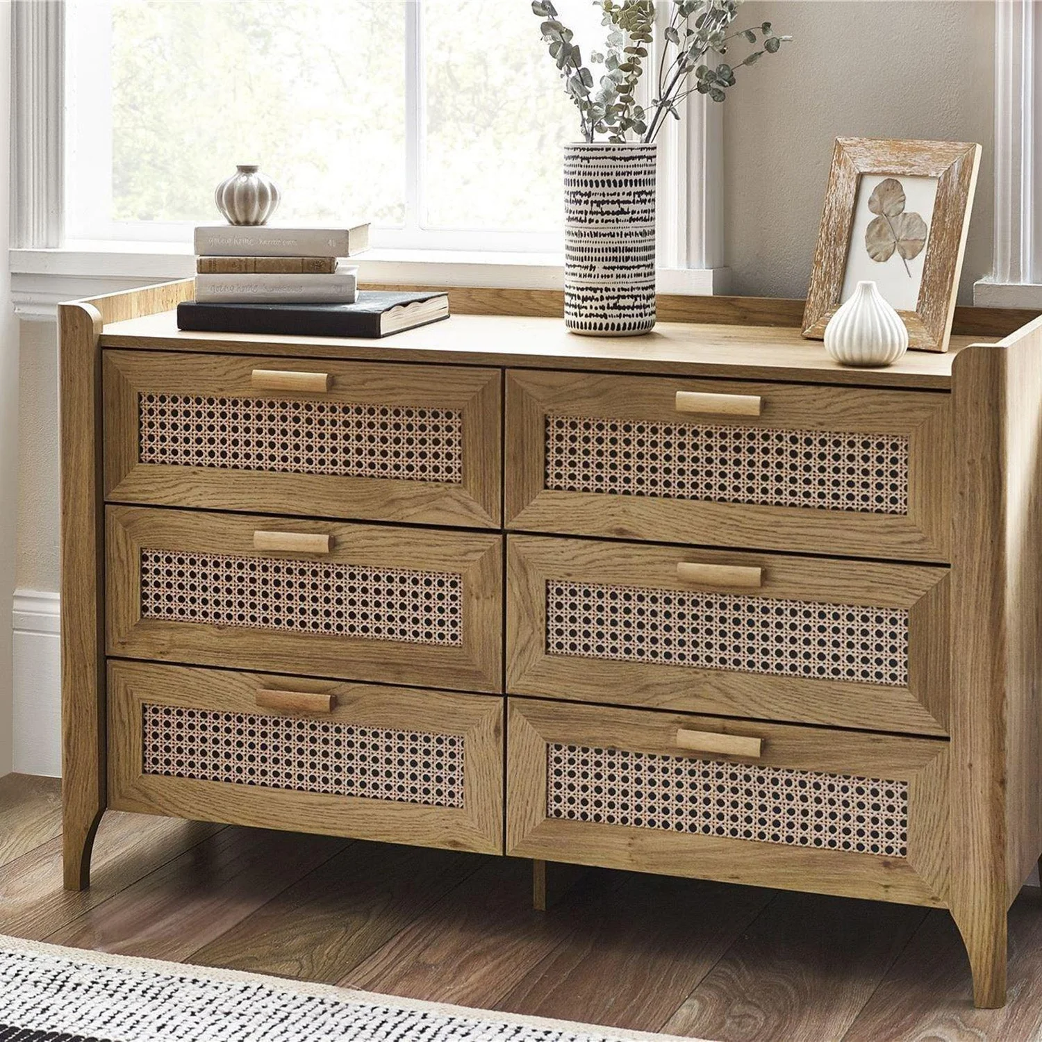 Sunny Chest Oak 6 Drawer Wide - Image 7