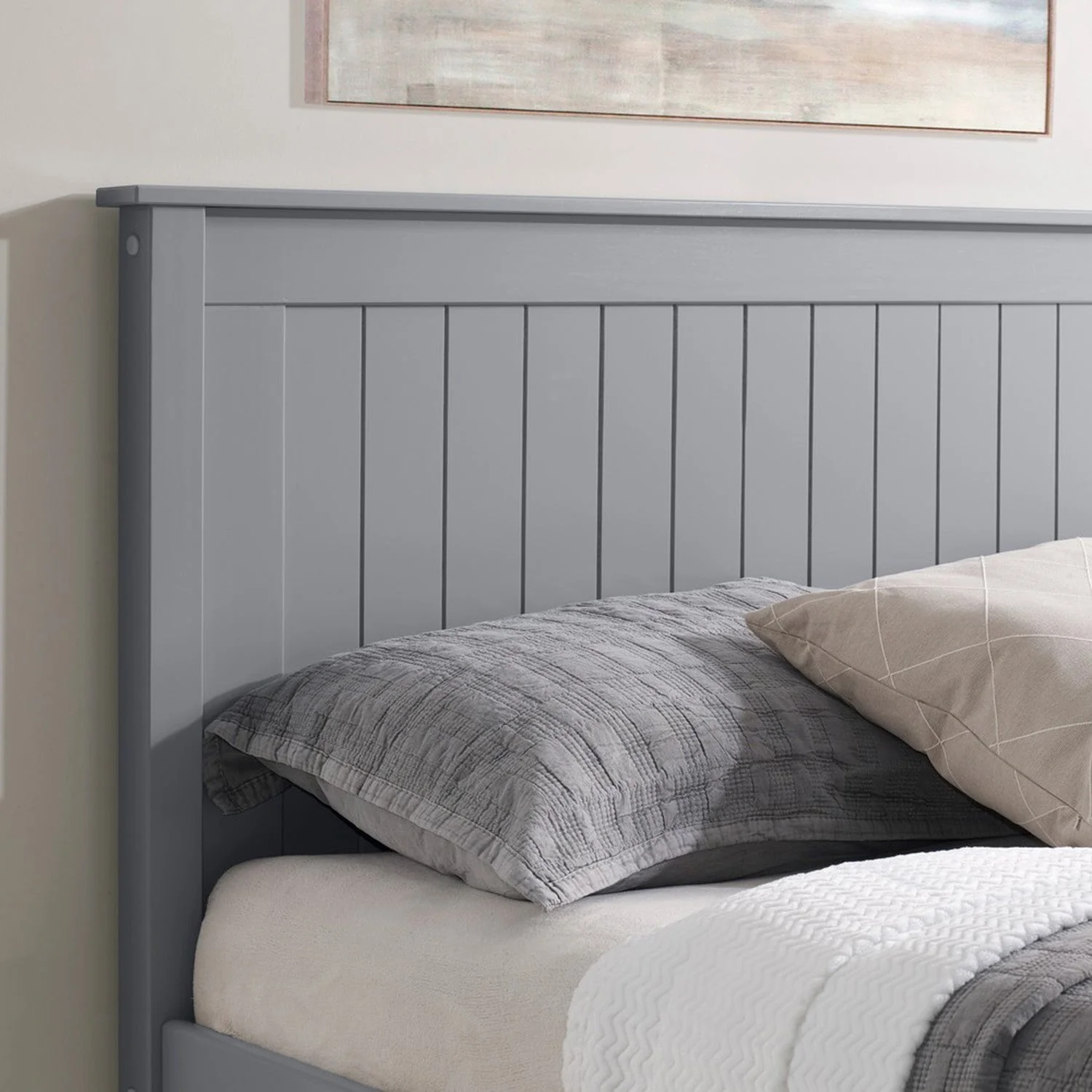 Taurus Bed Frame Double Grey - Image 3