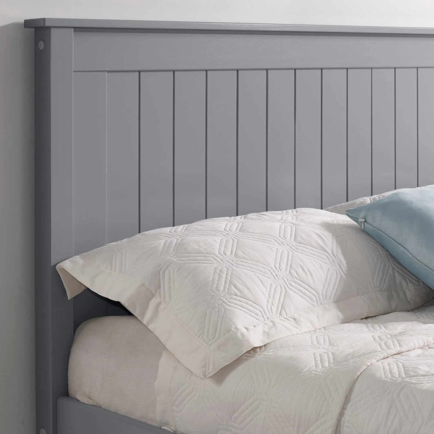 Taurus Bed Frame Double Grey Low Footend - Image 3