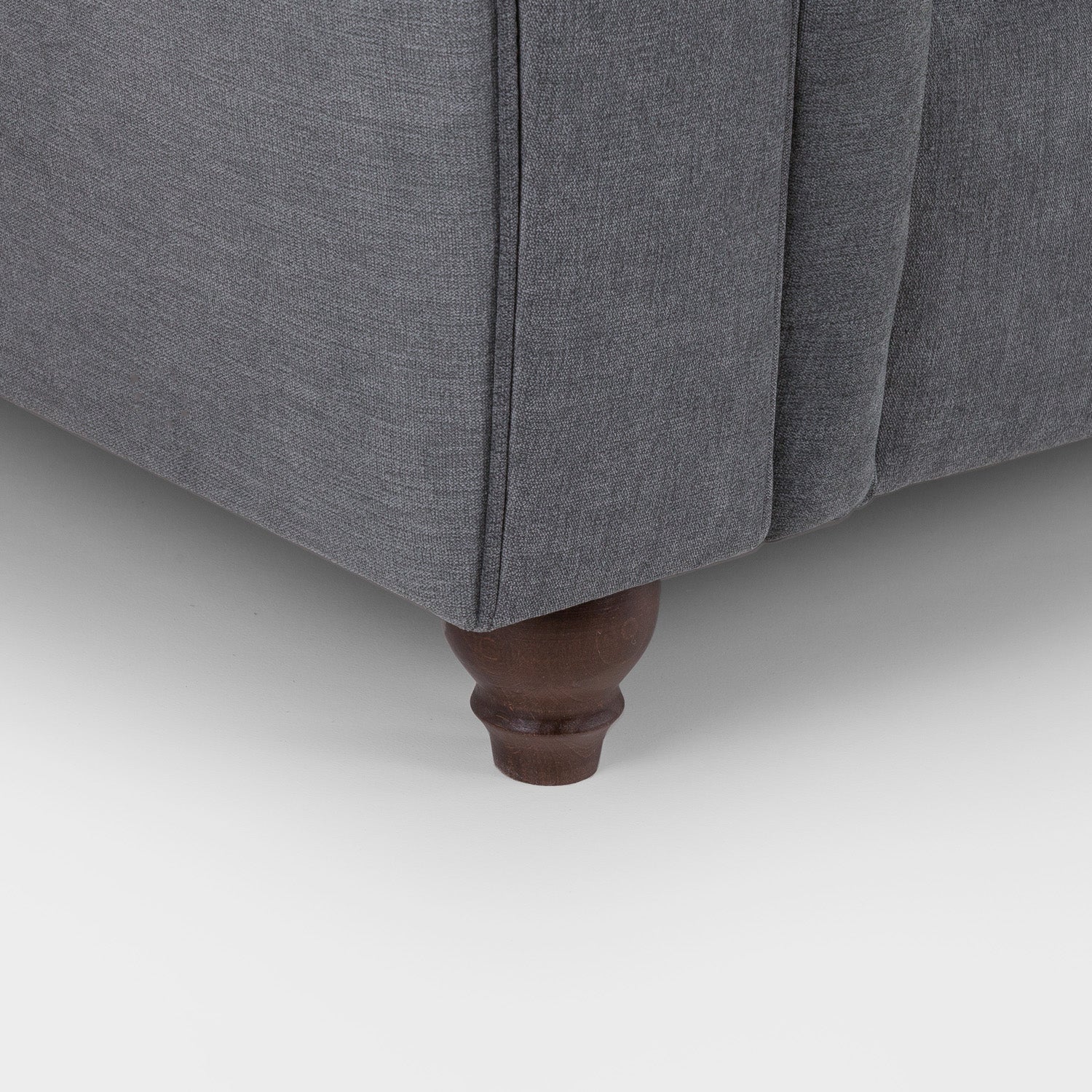 Windsor Fullback Sofa Grey Left Hand Facing Corner - Image 4
