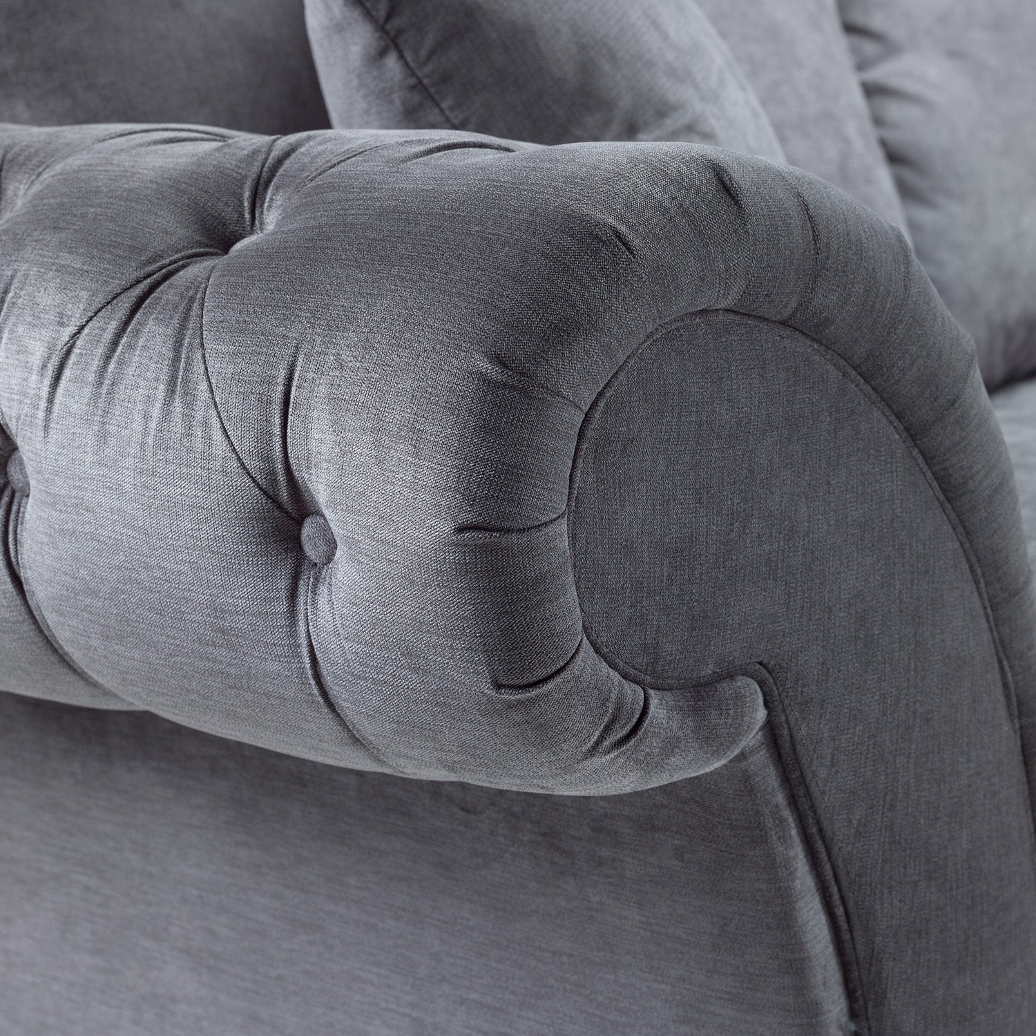 Windsor Fullback Sofa Grey Left Hand Facing Corner - Image 6