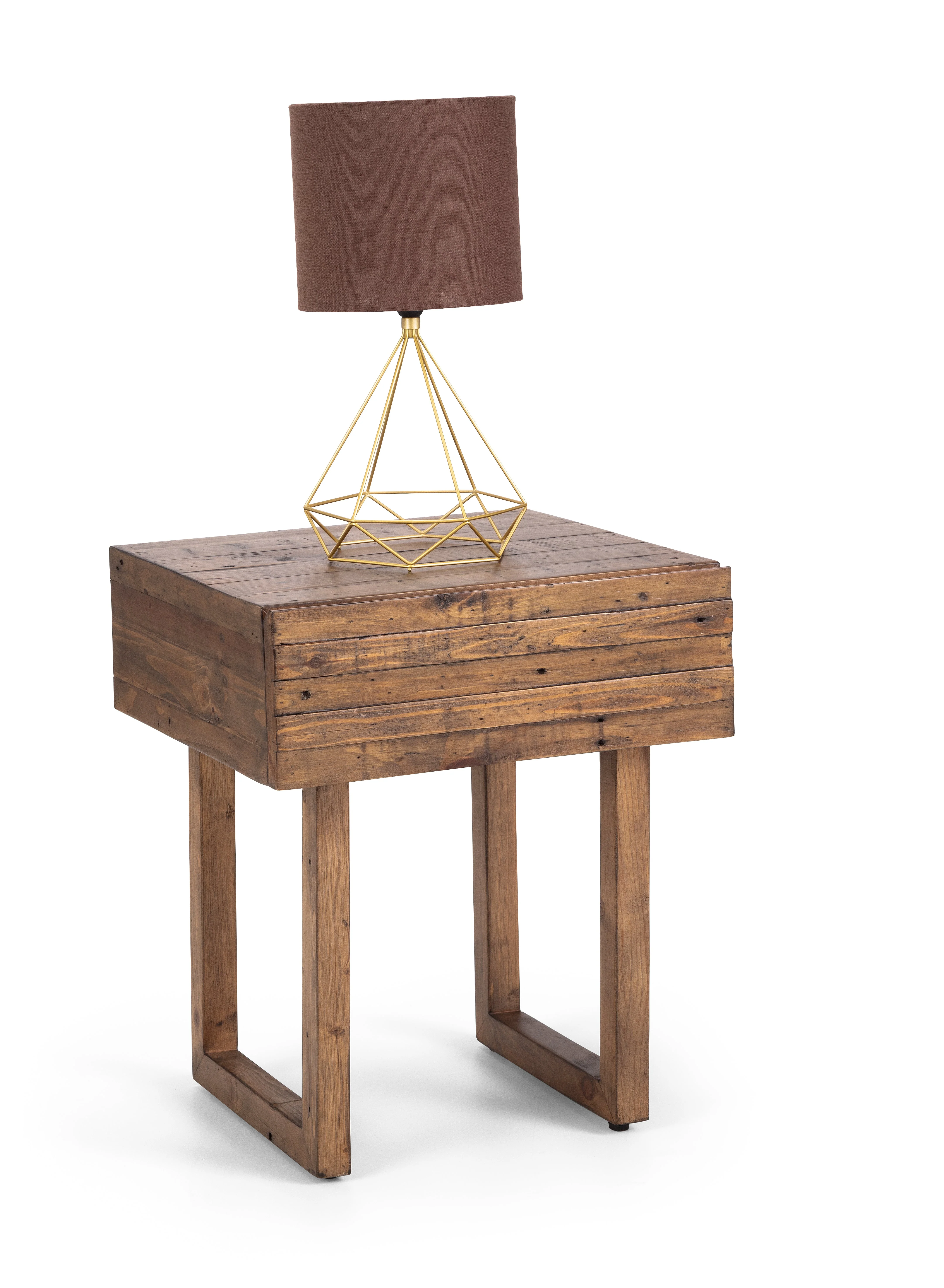 Wren 1 Drawer Lamp Table Cashew - Image 3